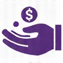 Icône d'une main recevant de l'argent, symbolisant le paiement sécurisé.